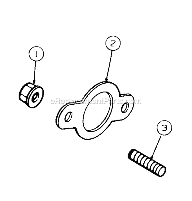 Exhaust Diagram and Parts List for 2176 13A-274G100 Cub Cadet Lawn Tractor